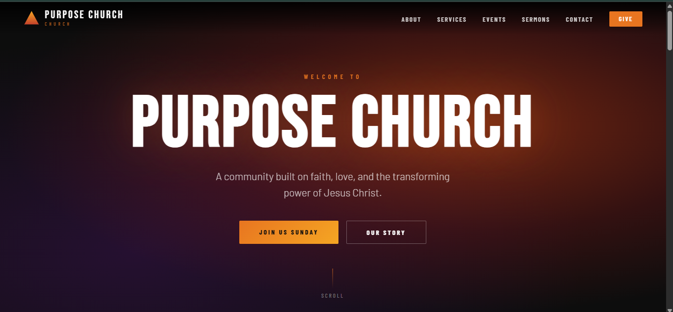 PURPOSE CHURCH - Souitro project
