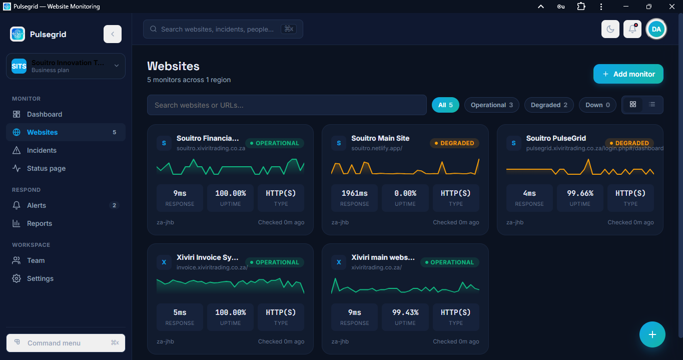 PulseGrid - Souitro project